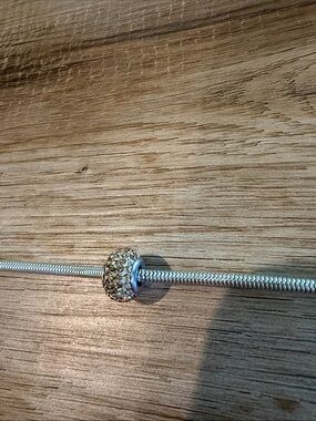 Champagne Crystal Pavé Charm Bead